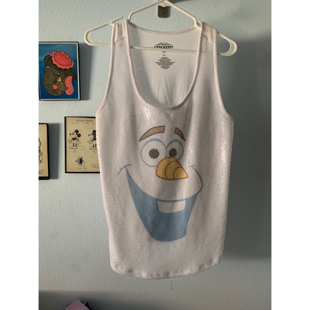 Olaf from frozen tank top